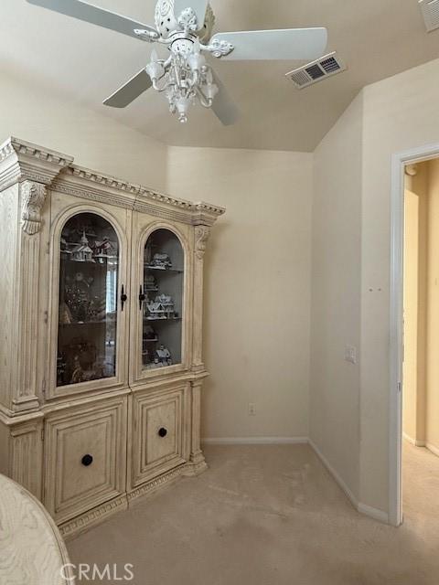 322 Brooklawn Dr, Banning, CA 92220 - interior space with visible vents, baseboards, and light carpet
