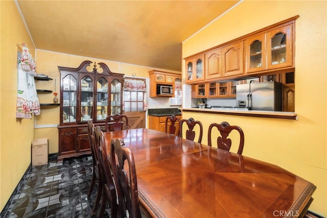 view of dining room