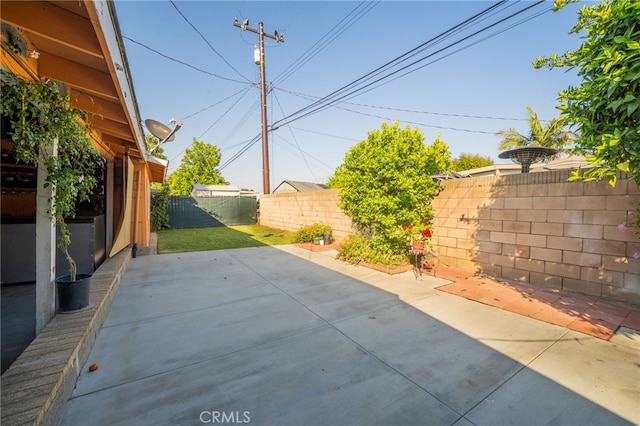 view of patio / terrace featuring a fenced backyard