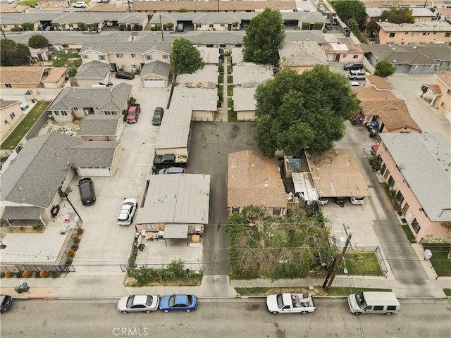 aerial view featuring a residential view