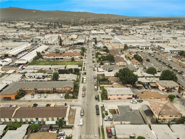 bird's eye view featuring a mountain view