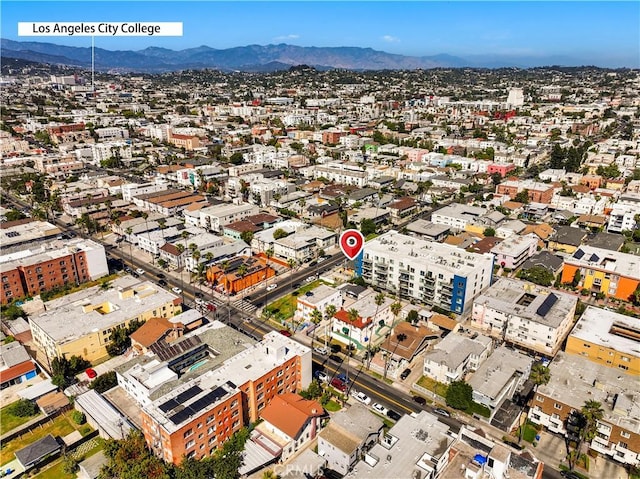 101 S Mariposa Ave, Los Angeles, CA 90004 - birds eye view of property featuring a view of city and a mountain view