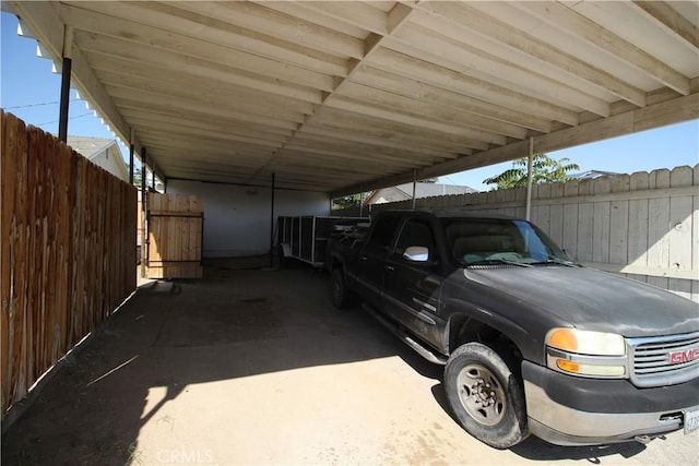 200 E St, Taft, CA 93268 - view of car parking with fence and a carport