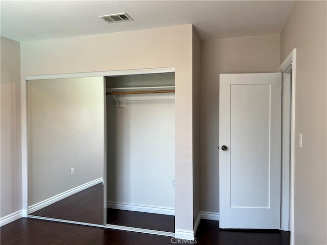 closet featuring visible vents