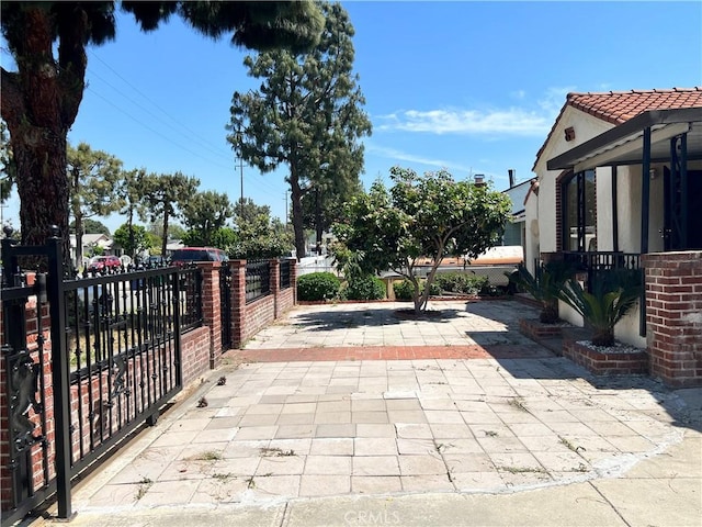 exterior space featuring fence
