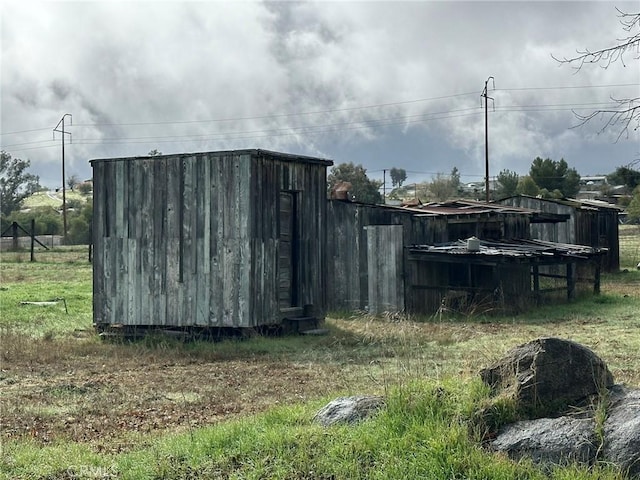 view of outbuilding with an outdoor structure