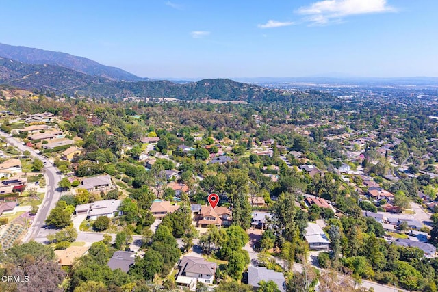 574 Camillo Rd, Sierra Madre, CA 91024 - aerial view with a mountain view and a residential view