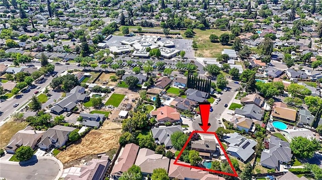 3571 White Wolf Ct, Merced, CA 95340 - aerial perspective of suburban area with property boundaries highlighted