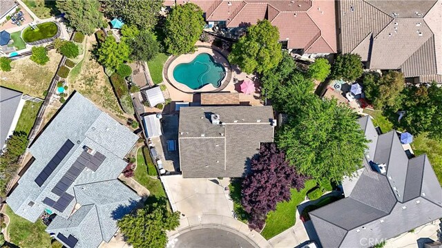 birds eye view of property featuring a residential view
