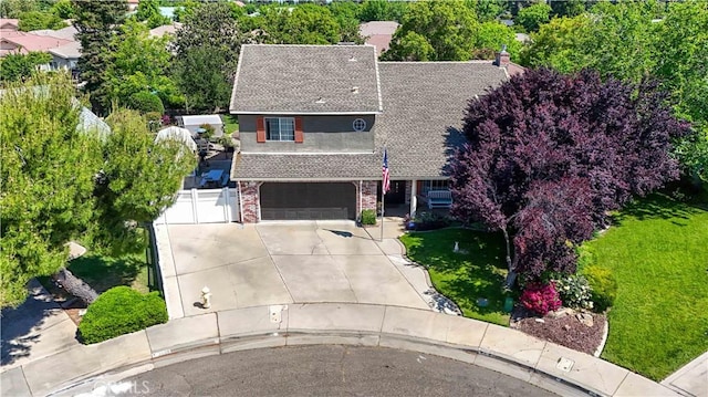 birds eye view of property
