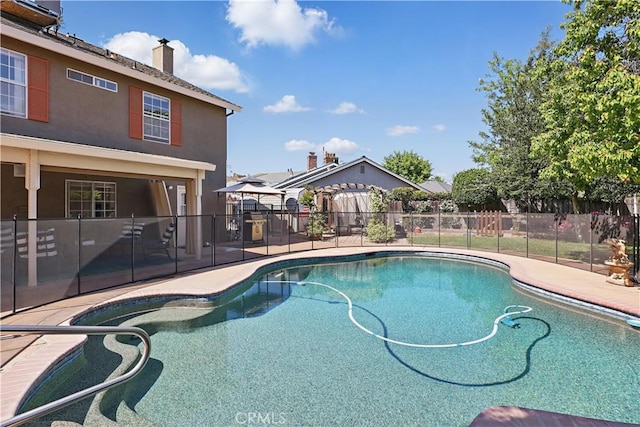 3571 White Wolf Ct, Merced, CA 95340 - view of pool with a patio area