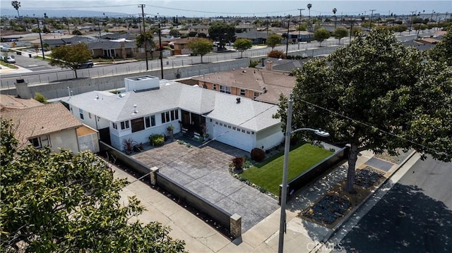 drone / aerial view featuring a residential view