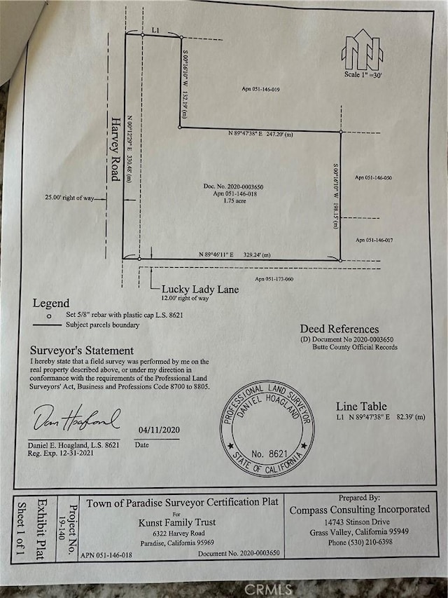 6322 Harvey, Paradise, CA 95969 - not applicable space