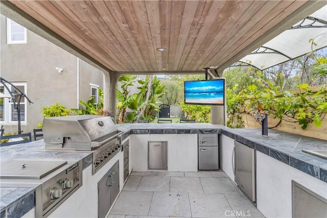 27 Calle Canela, San Clemente, CA 92673 - view of patio featuring exterior kitchen and a grill