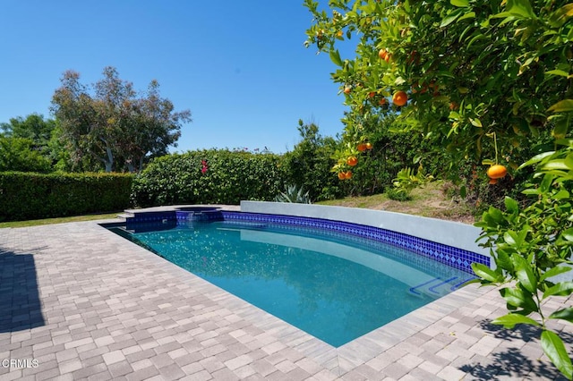 3350 Calvert Rd, Pasadena, CA 91107 - view of pool featuring a pool with connected hot tub and a patio area