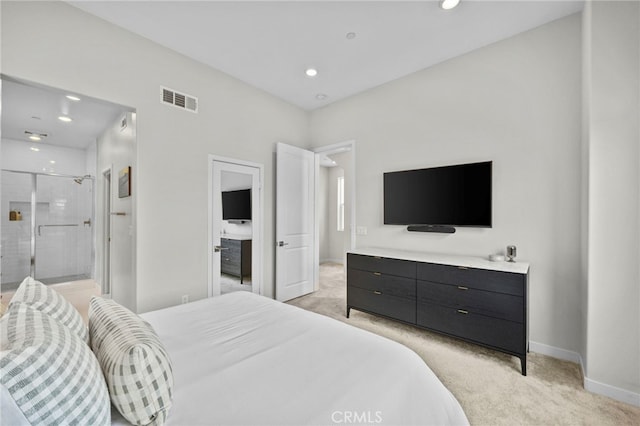 31 Jubilee Way, Rancho Mission Viejo, CA 92694 - bedroom featuring light colored carpet, recessed lighting, and ensuite bathroom