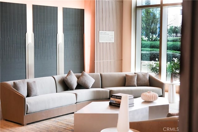 living room with a healthy amount of sunlight