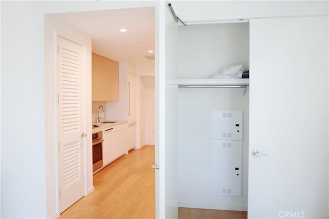 interior space with a sink