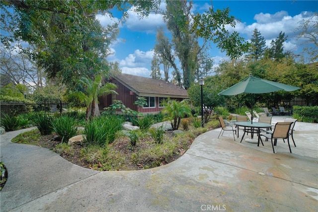 view of patio / terrace with outdoor dining area