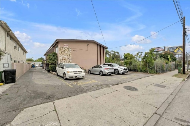 view of uncovered parking lot