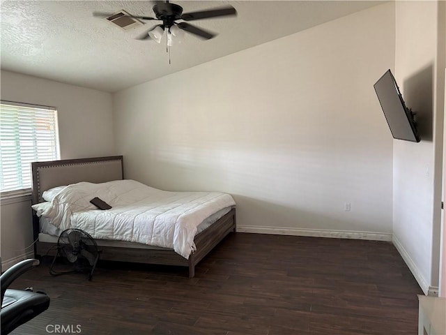 7548 Chase Ave, Hesperia, CA 92345 - bedroom featuring dark wood finished floors, baseboards, and a ceiling fan