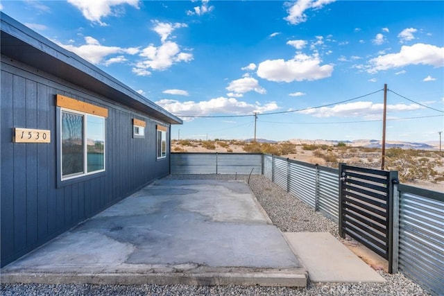 view of patio / terrace featuring a fenced backyard