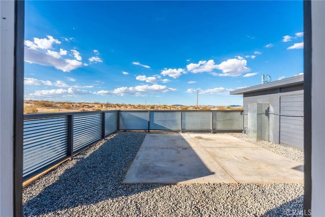 view of patio / terrace with a fenced backyard