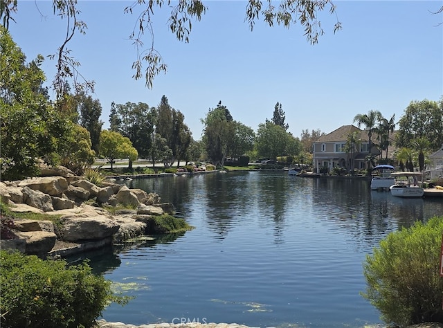 view of water feature