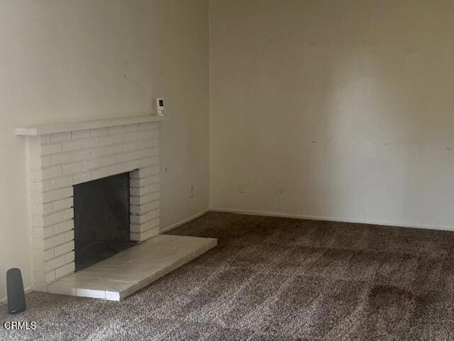 451 Redwood St, Oxnard, CA 93033 - unfurnished living room featuring carpet, a fireplace, and baseboards