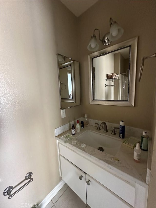 21205 Serra Unit 42, Lake Forest, CA 92630 - bathroom featuring tile patterned floors and vanity