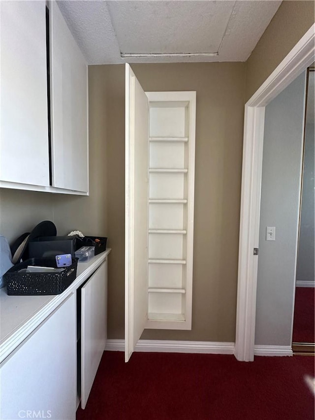 21205 Serra Unit 42, Lake Forest, CA 92630 - laundry room featuring baseboards and dark carpet