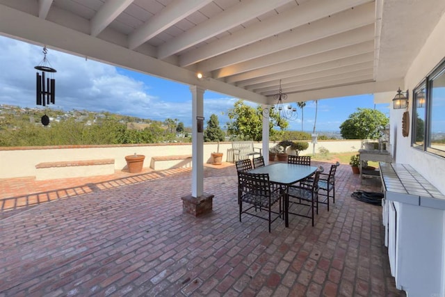 view of patio / terrace featuring outdoor dining area