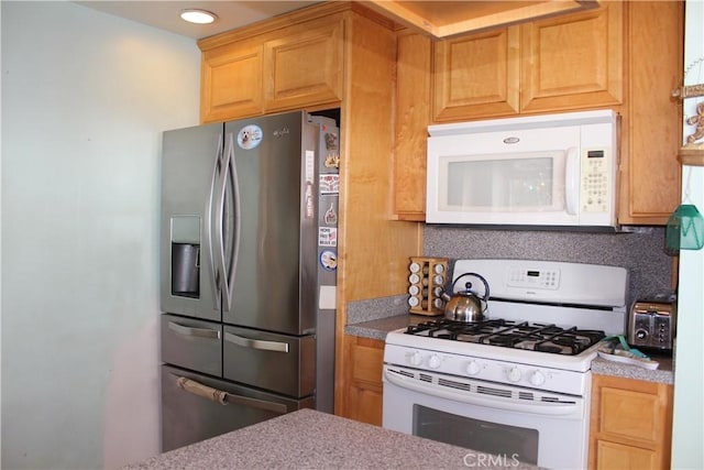 kitchen with white appliances