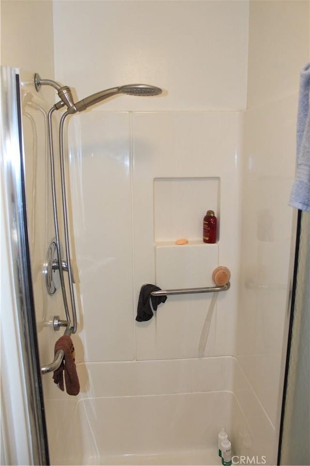 full bathroom with walk in shower