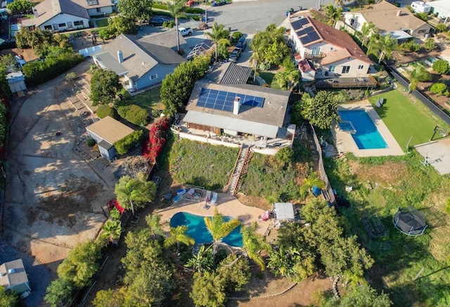 aerial view featuring a residential view