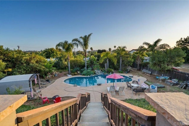1315 Hermana Ct, Vista, CA 92084 - view of pool with a patio and fence