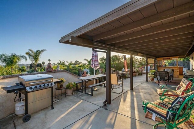 1315 Hermana Ct, Vista, CA 92084 - view of patio / terrace featuring outdoor dining area and grilling area