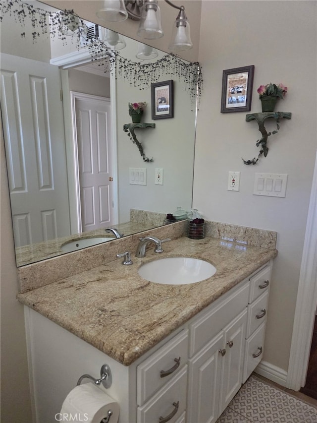 bathroom featuring vanity