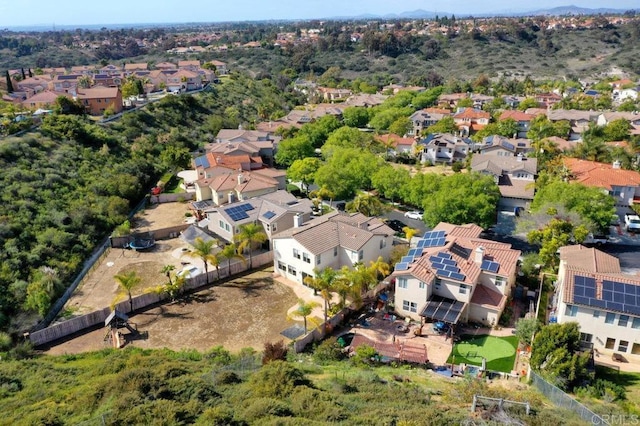 bird's eye view featuring a residential view