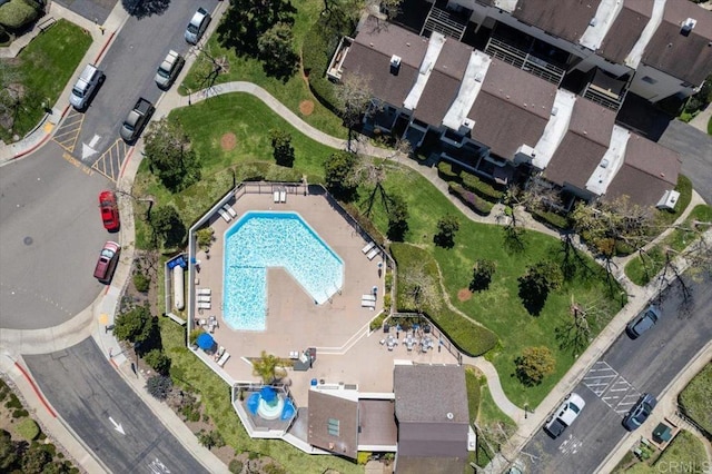 birds eye view of property
