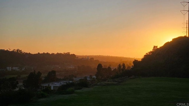 view of nature at dusk