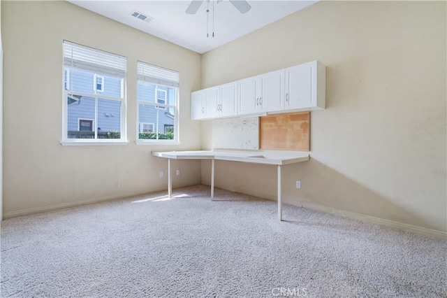 2612 Silverwood Way, Paso Robles, CA 93446 - unfurnished office featuring carpet, a ceiling fan, and baseboards