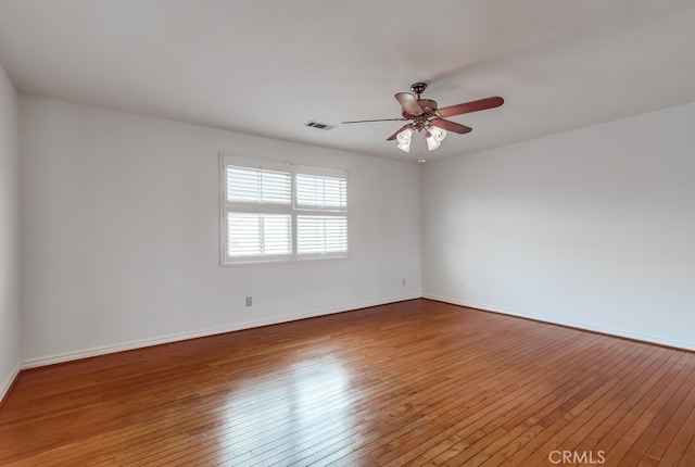 814 S Patton Ave Unit 2, San Pedro, CA 90731 - empty room with hardwood / wood-style floors, ceiling fan, and baseboards