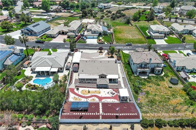 aerial view featuring a residential view