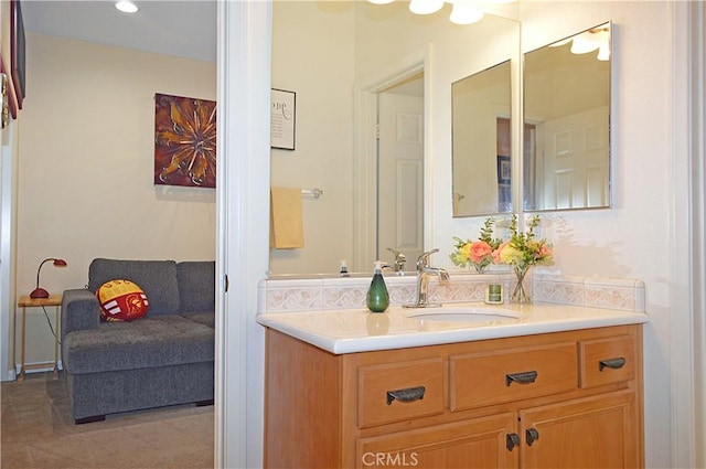 bathroom featuring vanity