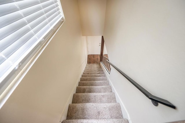 view of stairs