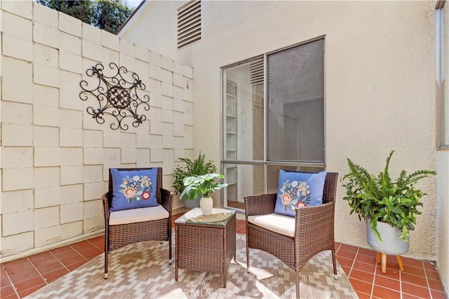 125 Via Estrada Unit B, Laguna Woods, CA 92637 - view of patio / terrace with outdoor lounge area and visible vents