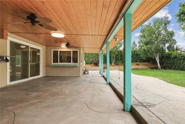 766 Harper St, Simi Valley, CA 93065 - view of patio featuring a ceiling fan