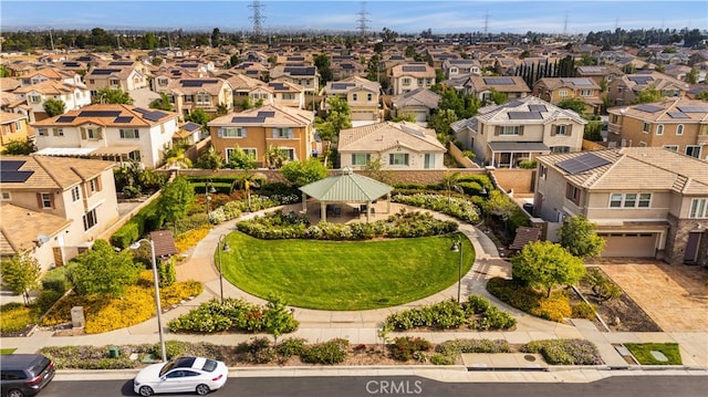 aerial perspective of suburban area