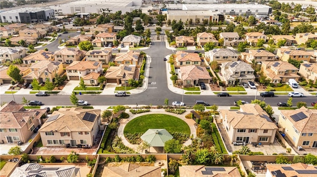 aerial view of residential area
